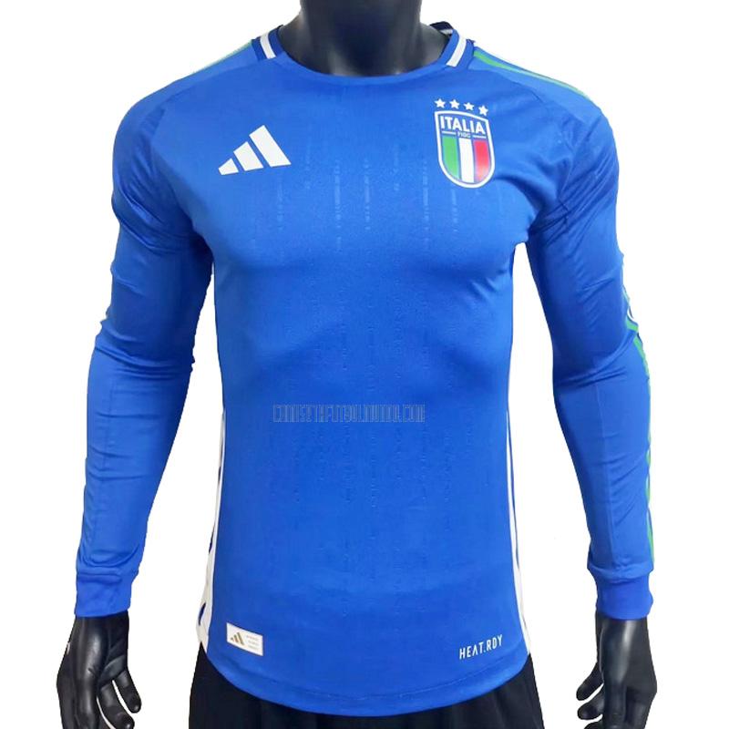 camiseta italia manga larga primera 2024