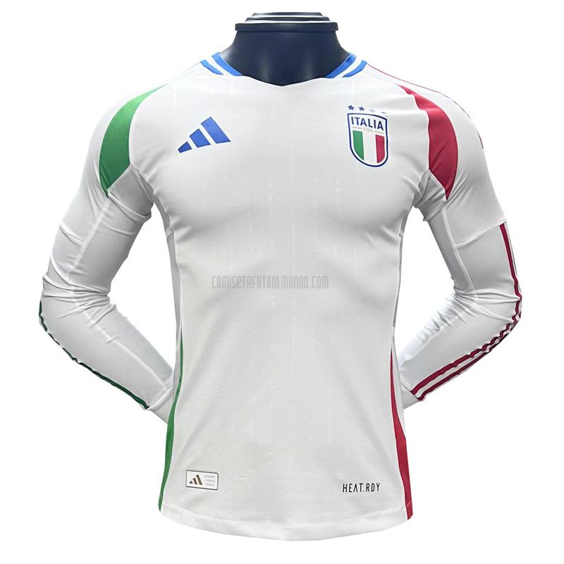 camiseta italia manga larga segunda 2024