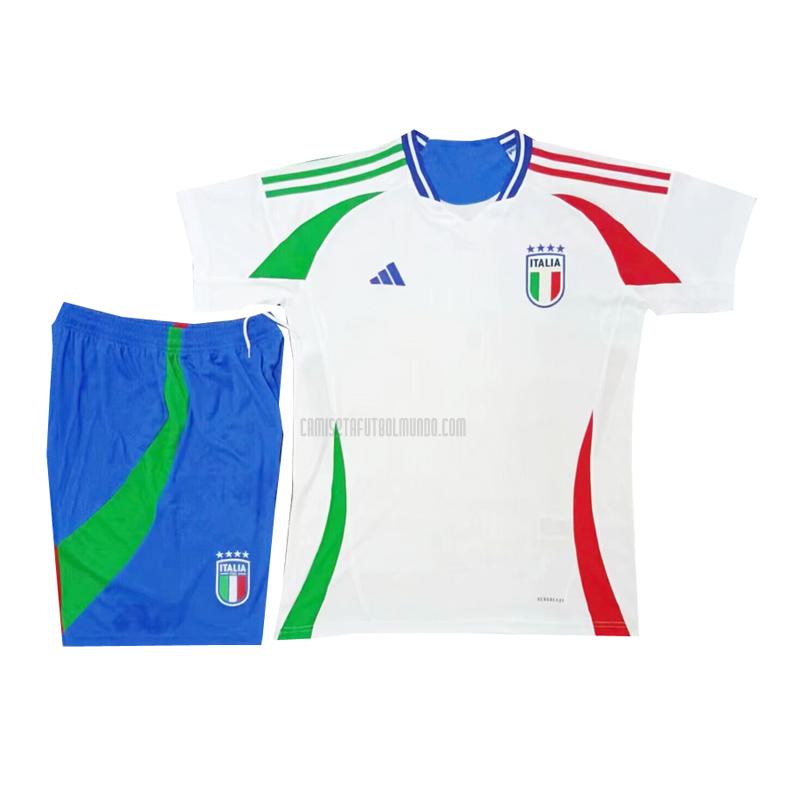 camiseta italia niños segunda 2024