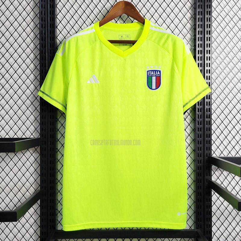 camiseta italia portero verde 2023