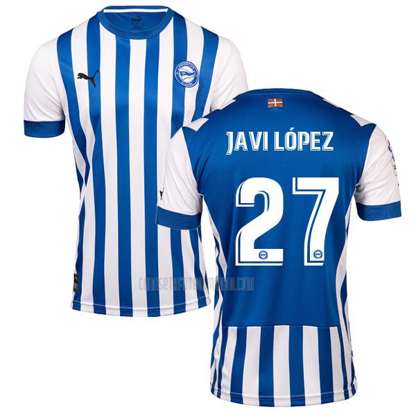 camiseta javi lópez deportivo alaves primera 2022-2023