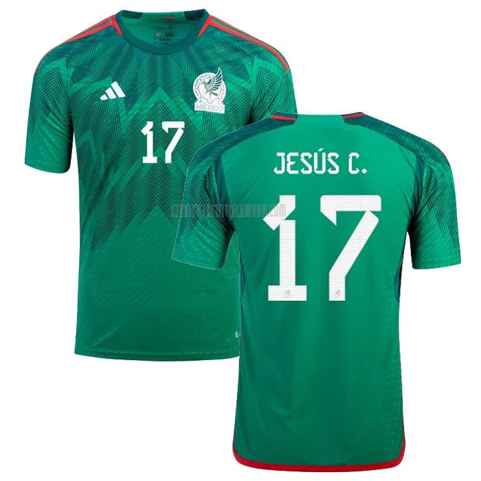 camiseta jesus c. méxico copa mundial primera 2022