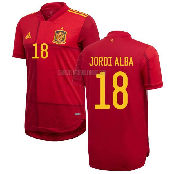 camiseta jordi alba del españa del primera 2020-21