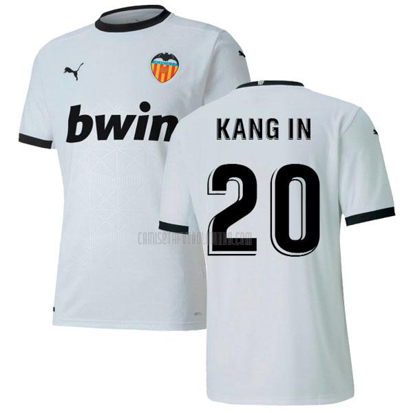 camiseta kang in del valencia del primera 2020-2021