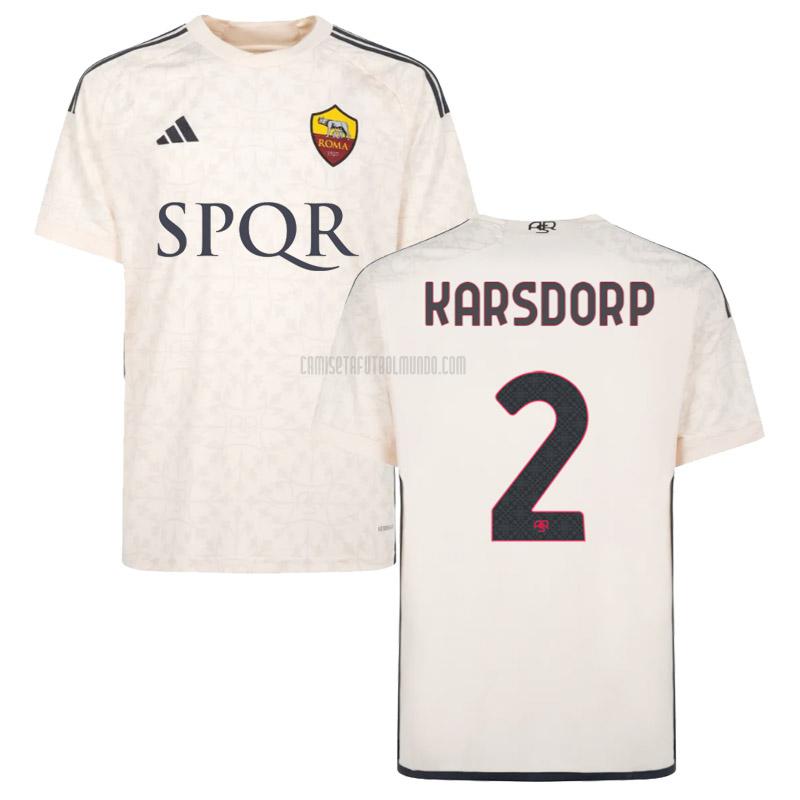 camiseta karsdorp roma segunda 2023-2024