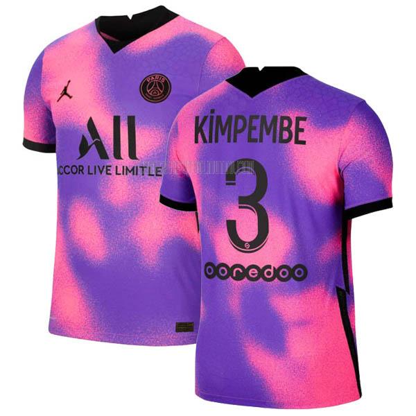 camiseta kimpembe del paris saint-germain del cuarto 2020-2021