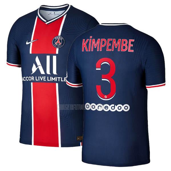 camiseta kimpembe del paris saint-germain del primera 2020-2021