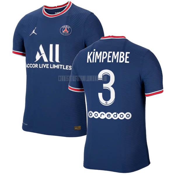 camiseta kimpembe del paris saint-germain del primera 2021-2022