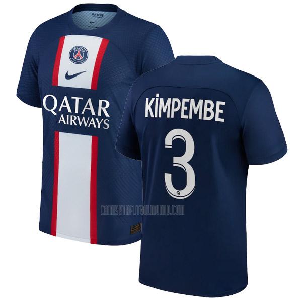 camiseta kimpembe paris saint-germain primera 2022-2023