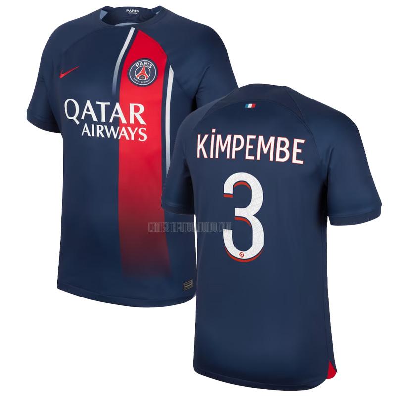 camiseta kimpembe paris saint-germain primera 2023-2024