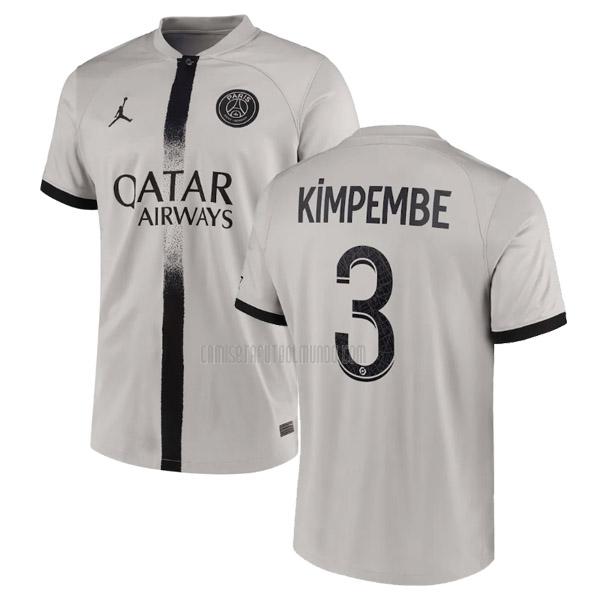 camiseta kimpembe paris saint-germain segunda 2022-2023