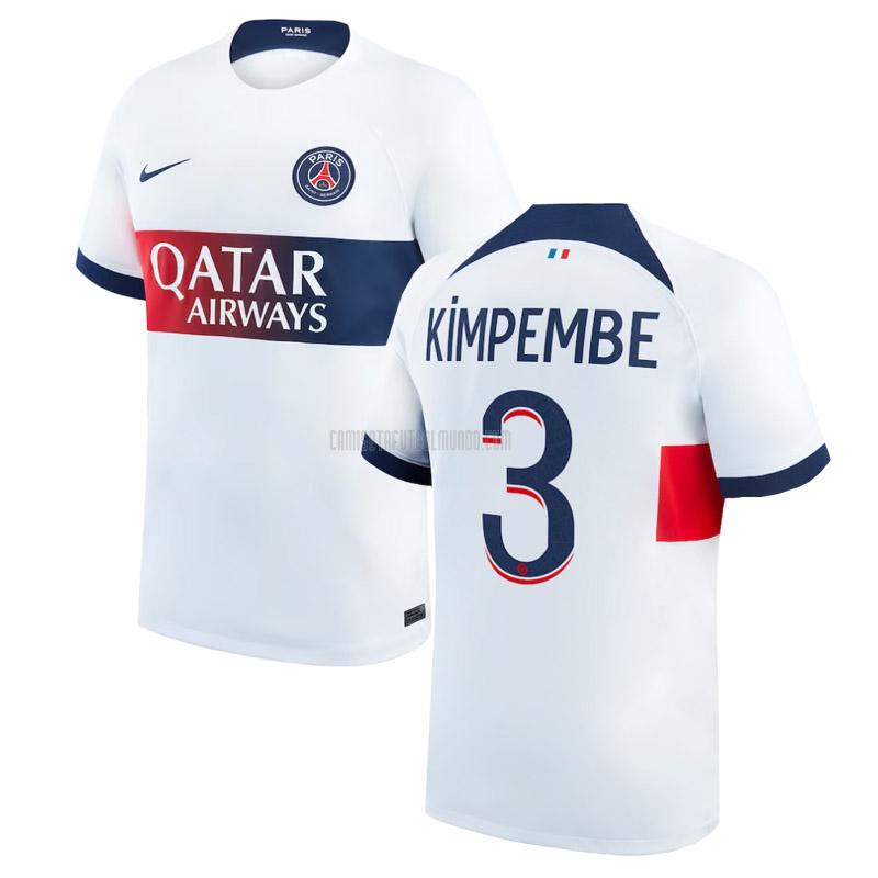 camiseta kimpembe paris saint-germain segunda 2023-2024