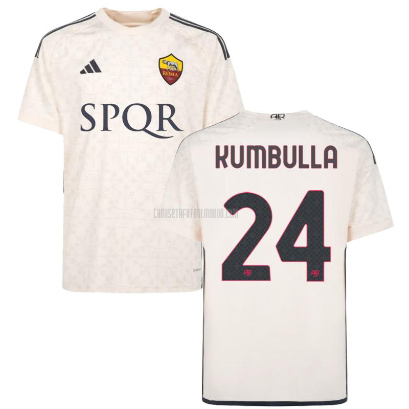 camiseta kumbulla roma segunda 2023-2024