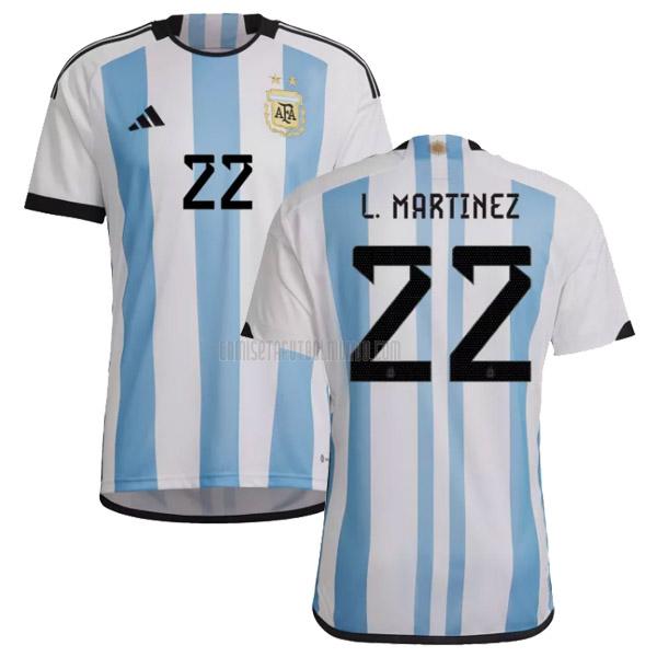 camiseta l.martinez argentina primera 2022