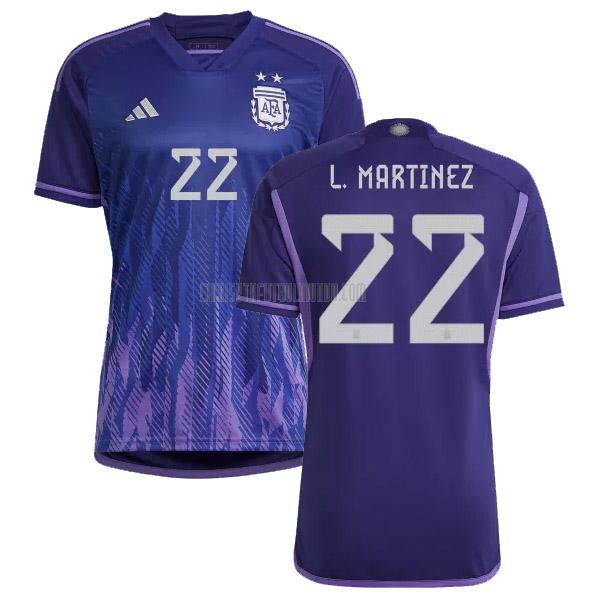 camiseta l.martinez argentina segunda 2022