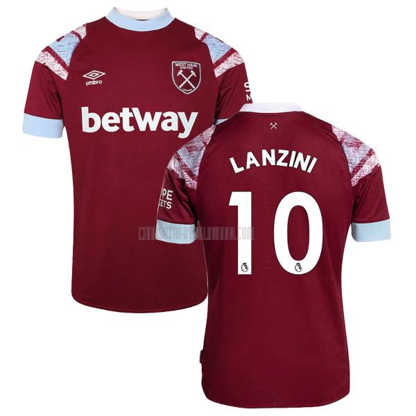 camiseta lanzini west ham primera 2022-2023