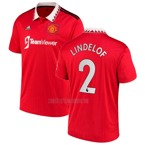 camiseta lindelof manchester united primera 2022-2023