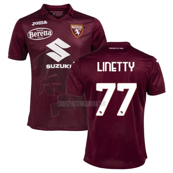 camiseta linetty torino primera 2022-2023