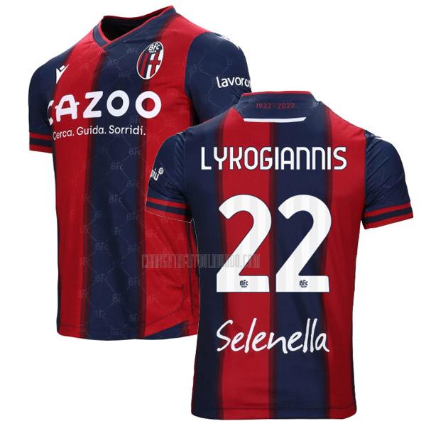 camiseta lykogiannis bologna primera 2022-2023