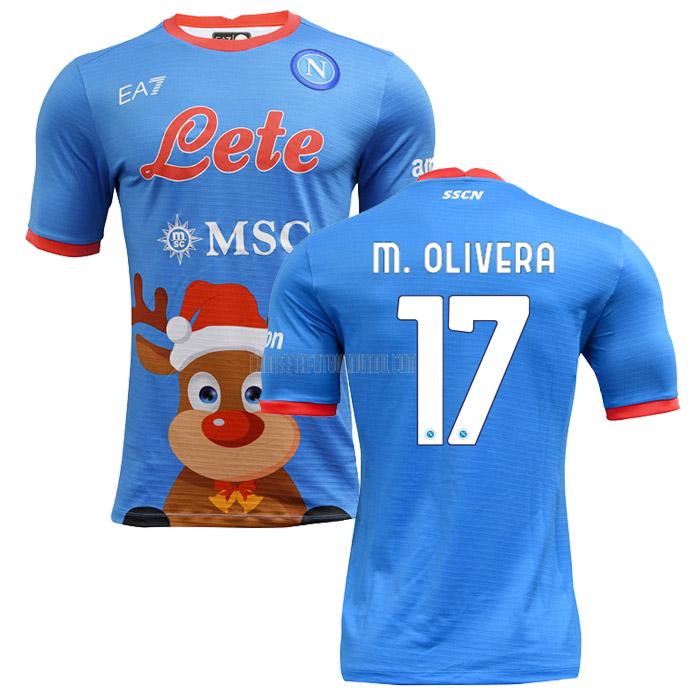camiseta m. olivera napoli christmas 2022