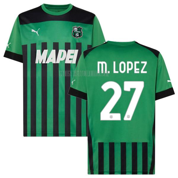 camiseta m.lopez sassuolo calcio primera 2022-2023
