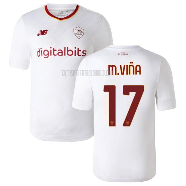 camiseta m.vina roma segunda 2022-2023