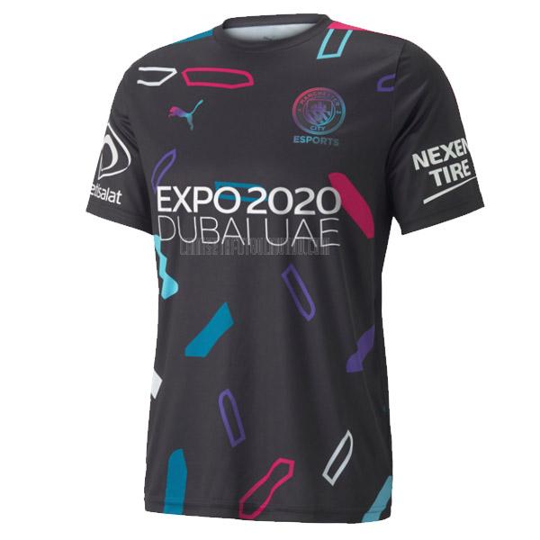 camiseta manchester city esports negro 2021-2022