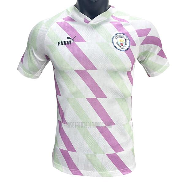 camiseta manchester city pre-match edición de jugador 2023
