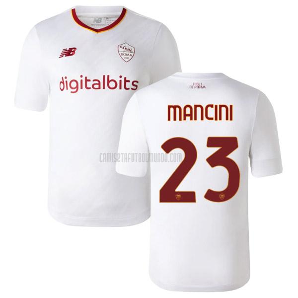 camiseta mancini roma segunda 2022-2023