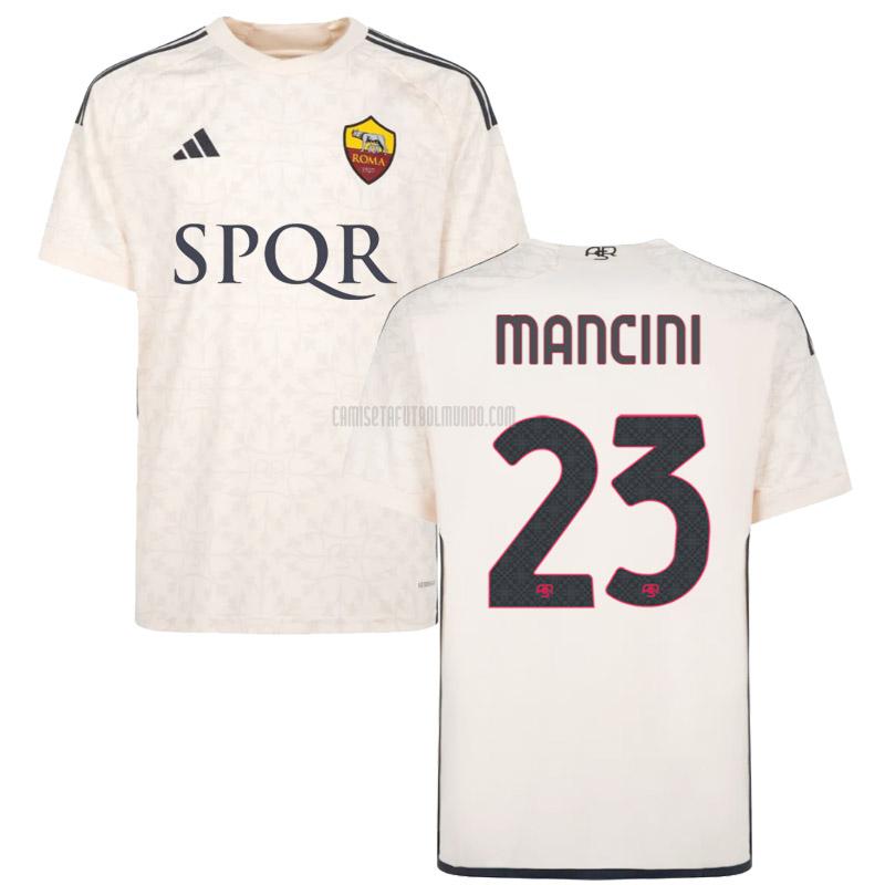 camiseta mancini roma segunda 2023-2024