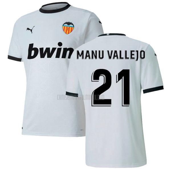 camiseta manu vallejo del valencia del primera 2020-2021