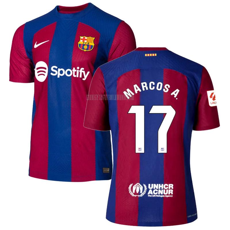 camiseta marcos a barcelona edición de jugador primera 2023-2024