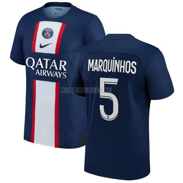 camiseta marquinhos paris saint-germain primera 2022-2023
