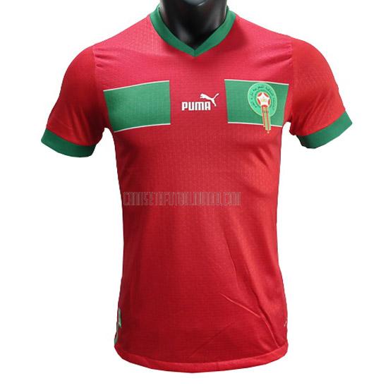 camiseta marruecos edición de jugador primera 2022