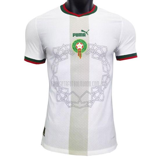 camiseta marruecos edición de jugador segunda 2022