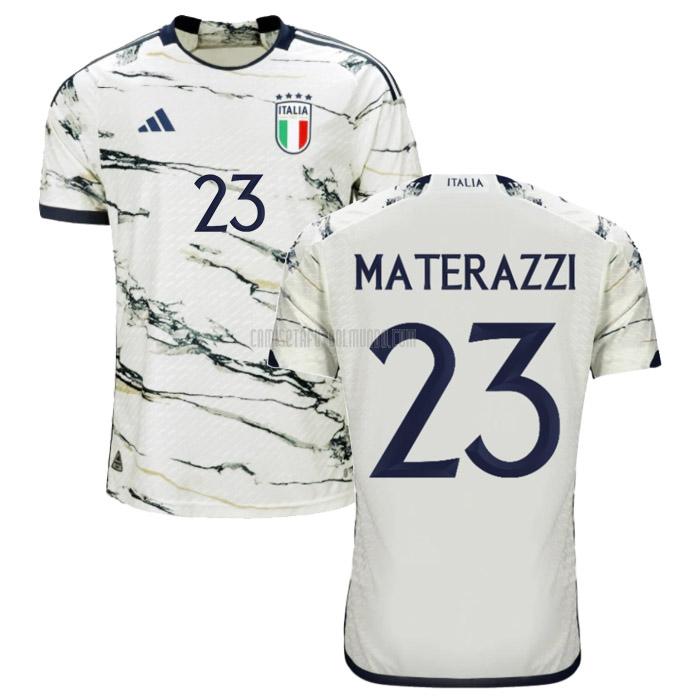 camiseta materazzi italia segunda 2023