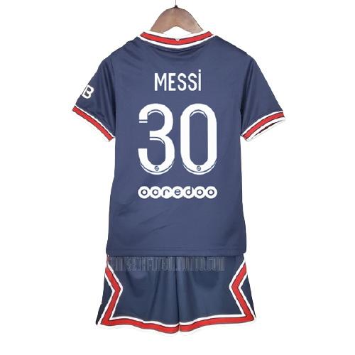 camiseta messi del paris saint-germain del niños primera 2021-2022