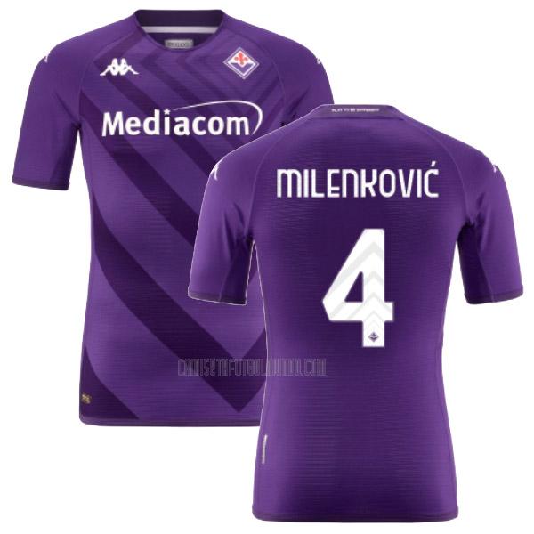 camiseta milenkovic fiorentina primera 2022-2023