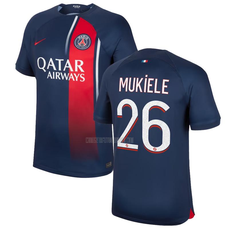 camiseta mukiele paris saint-germain primera 2023-2024