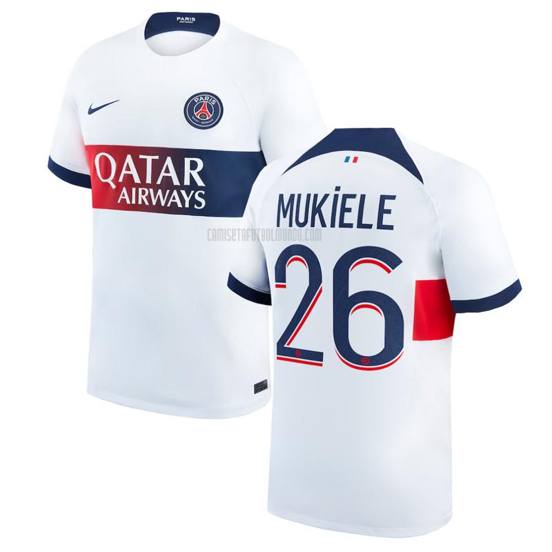 camiseta mukiele paris saint-germain segunda 2023-2024