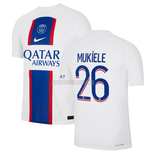 camiseta mukiele paris saint-germain tercera 2022-2023