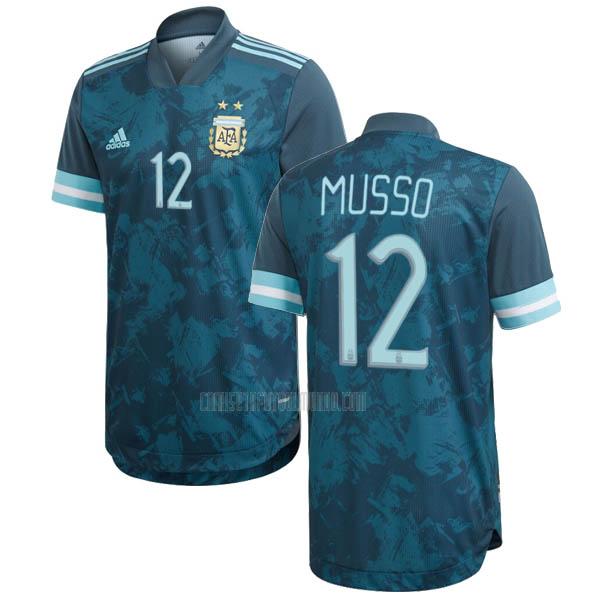 camiseta musso del argentina del segunda 2020-21