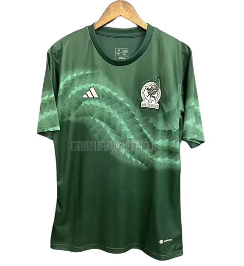 camiseta méxico copa mundial pre-match verde 2022