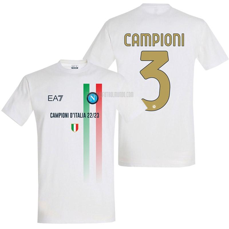 camiseta napoli campioni blanco 2022-2023