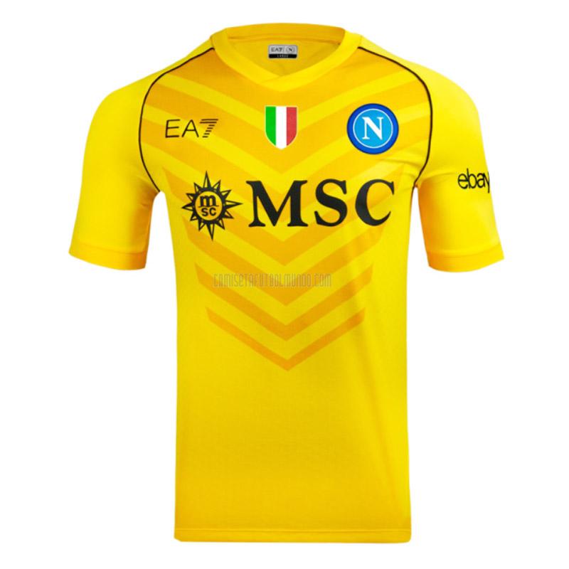 camiseta napoli portero amarillo 2023-2024