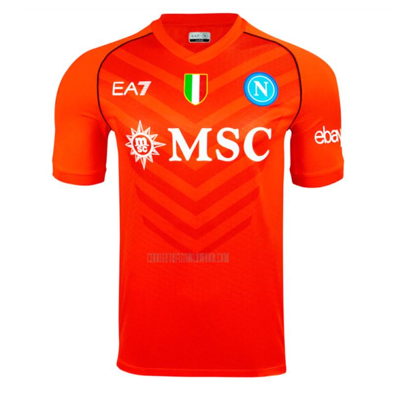 camiseta napoli portero naranja 2023-2024