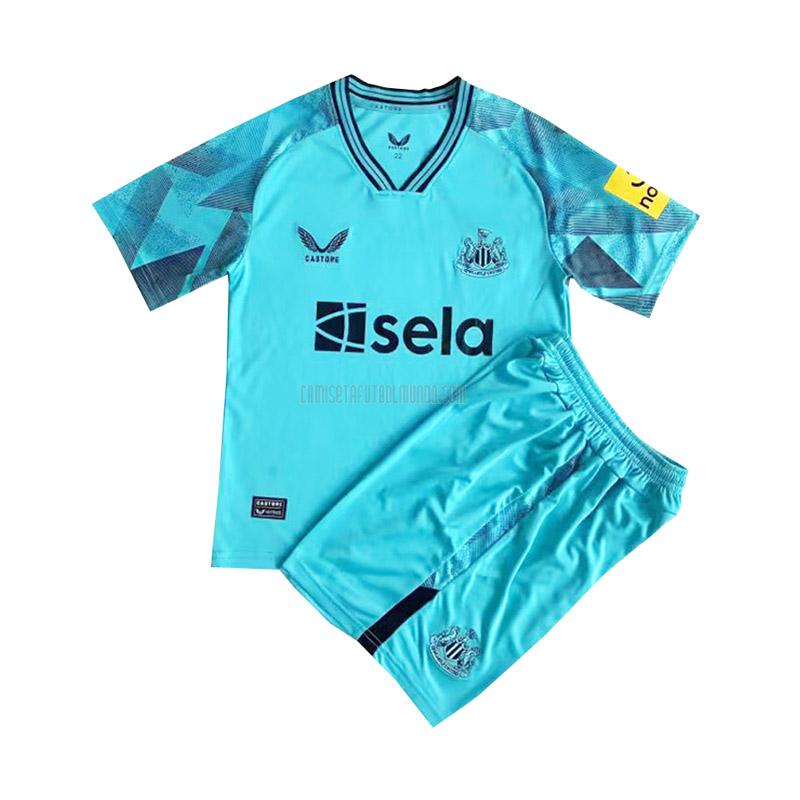 camiseta newcastle united niños portero azul 2023-2024