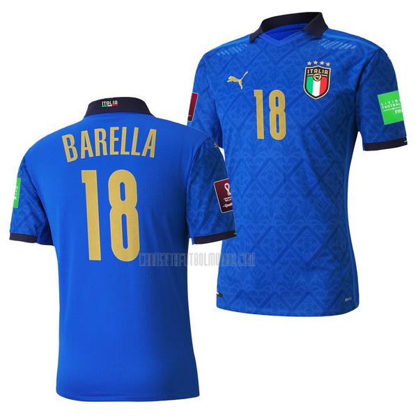 camiseta nicolo barella del italia del primera 2021-2022