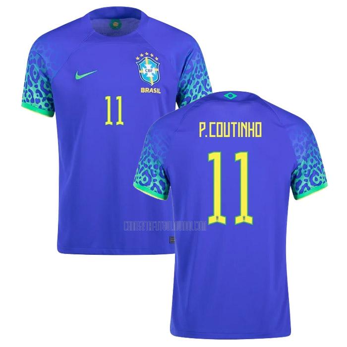 camiseta p. coutinho brasil copa mundial segunda 2022