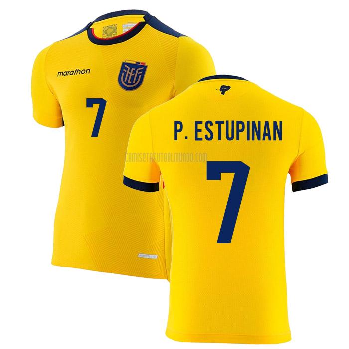 camiseta p. estupinán ecuador copa mundial primera 2022